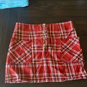 Pink Lily Vibrant Plaid Mini Skirt